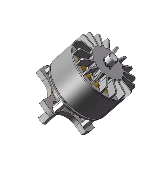 Motore DC senza spazzole per utensili digitali serie WO49 diametro 49 mm